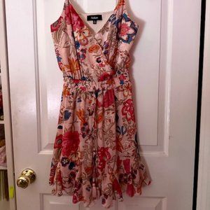 Aakaa Floral Dress Blush Pink